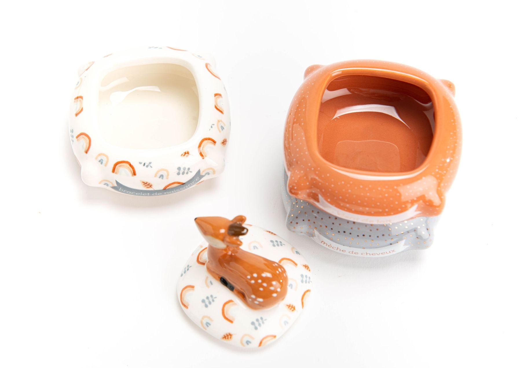Cofanetto nascita Cerbiatto Sam  ARANCIO 154993 -  NANU' BABY