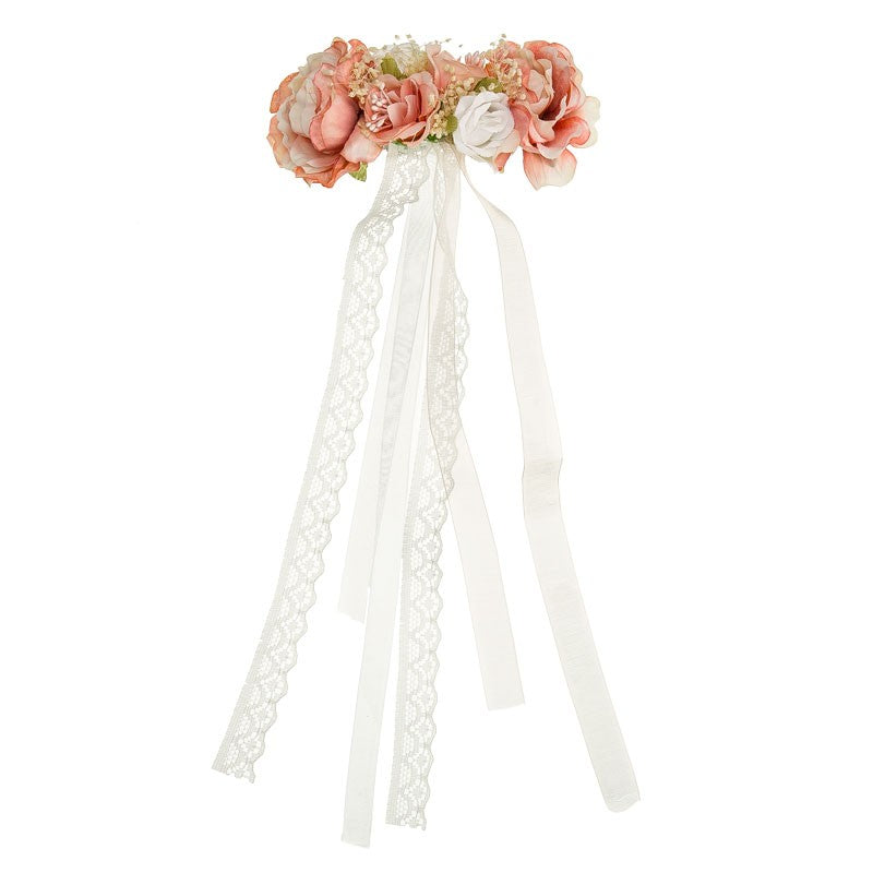 Fermaglio fiore e pizzo  GLICINE 6046 -  NANU' BABY