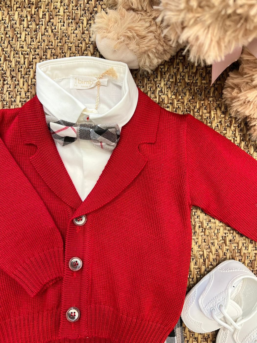 Completo con giacca Bimbo ROSSO 6382 -  NANU' BABY