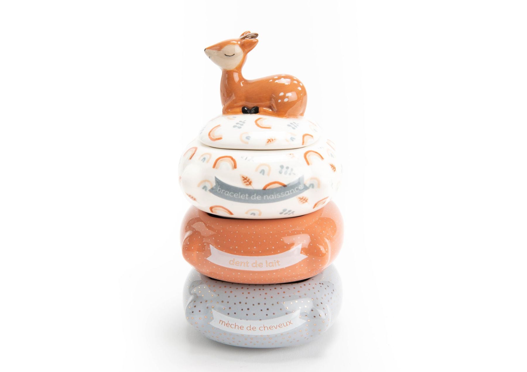 Cofanetto nascita Cerbiatto Sam  ARANCIO 154993 -  NANU' BABY
