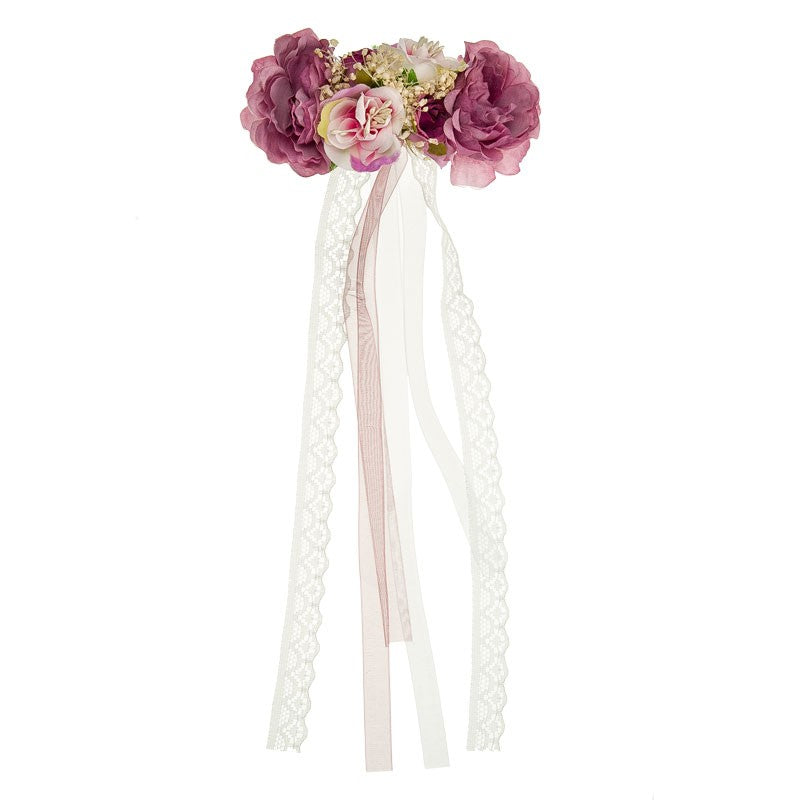 Fermaglio fiore e pizzo  GLICINE 6046 -  NANU' BABY