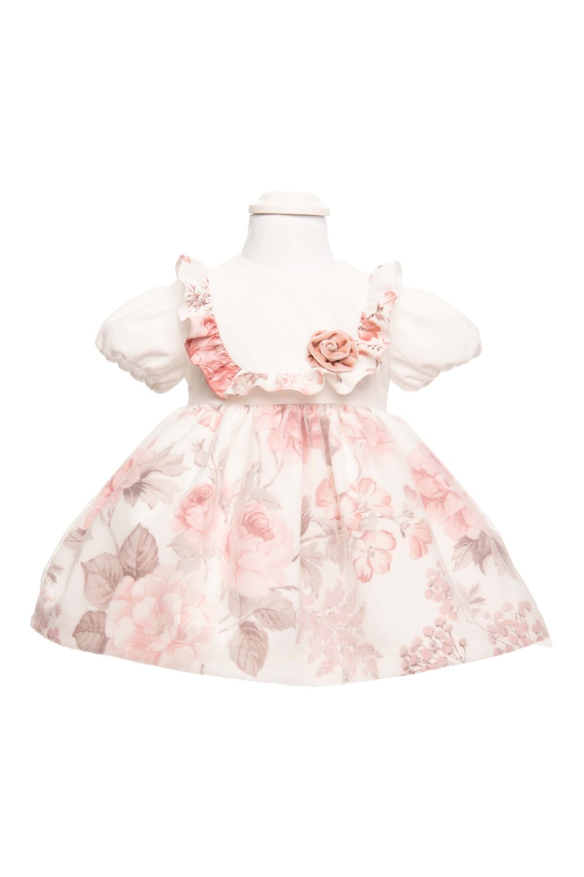 Abitino Floreale Bimba VANIGLIA IG1800 -  NANU' BABY