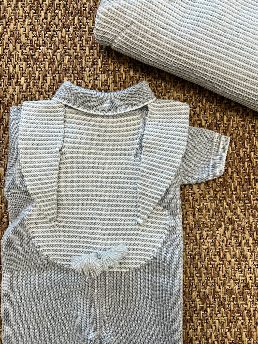 Tutina 100% lana Neonato GRIGIO IF5511 -  NANU' BABY