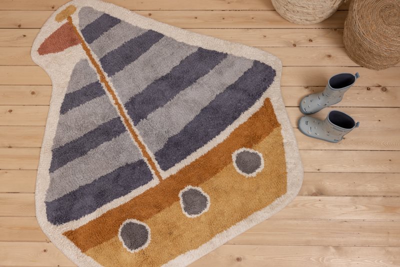 Tappeto Boat Blue  BLU RU10311640 -  NANU' BABY