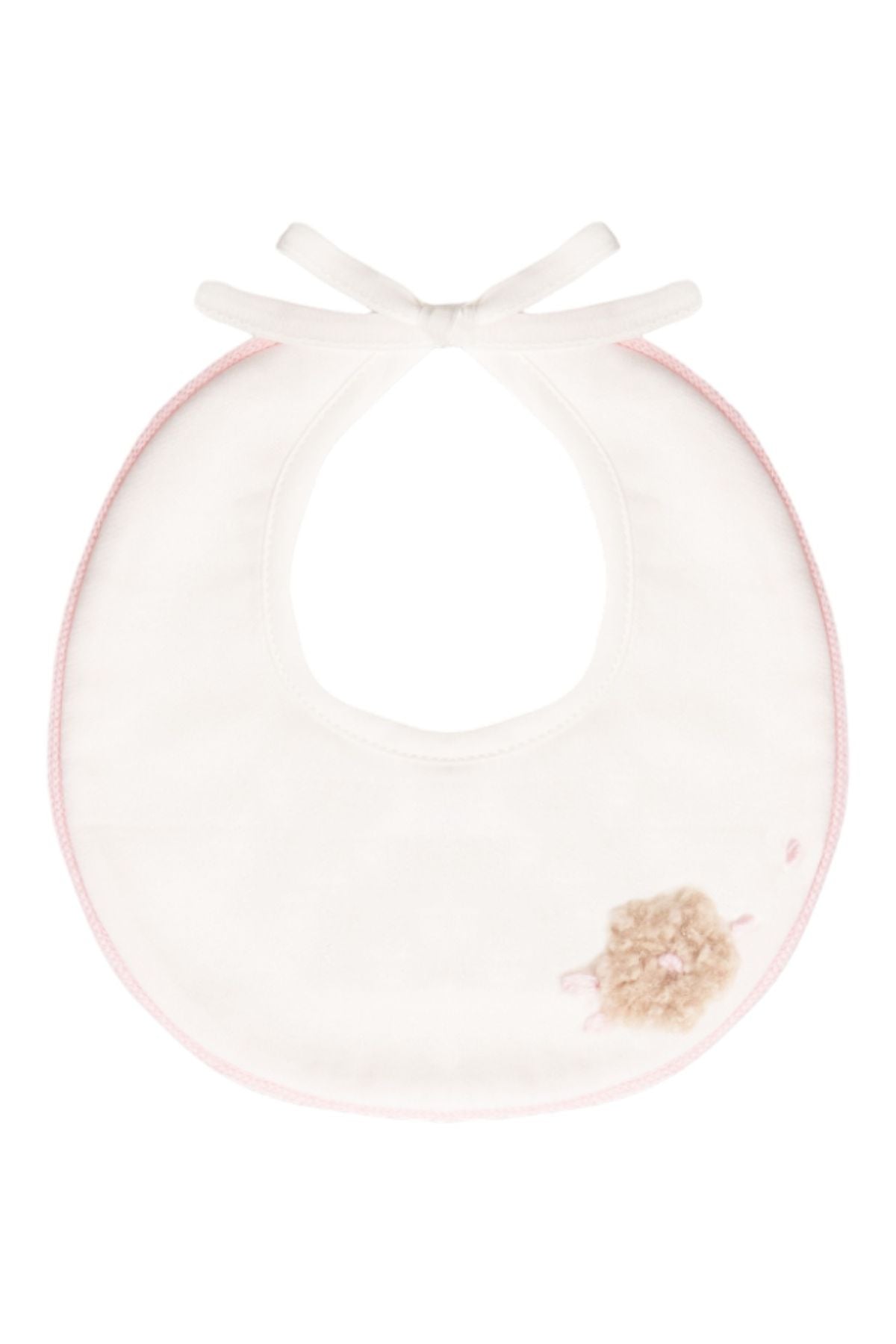 Bavetta Fiore Neonata VANIGLIA IG12BAV -  NANU' BABY