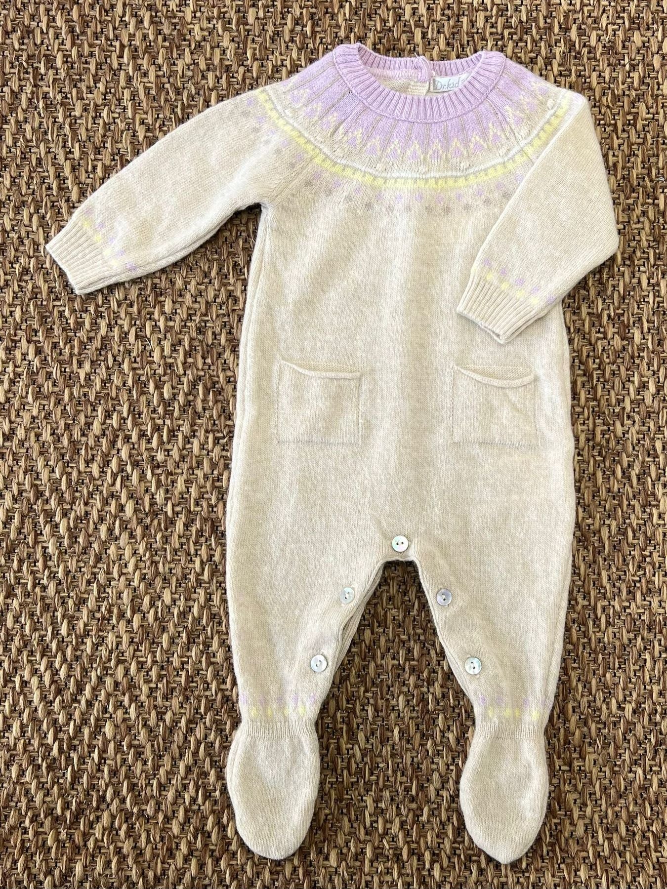 Tutina Neonata BEIGE DK121/OI23 -  NANU' BABY
