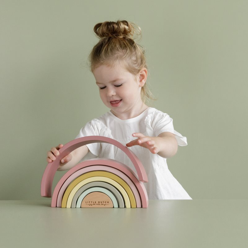 Arcobaleno in legno rosa  Rosa LD7033 -  NANU' BABY